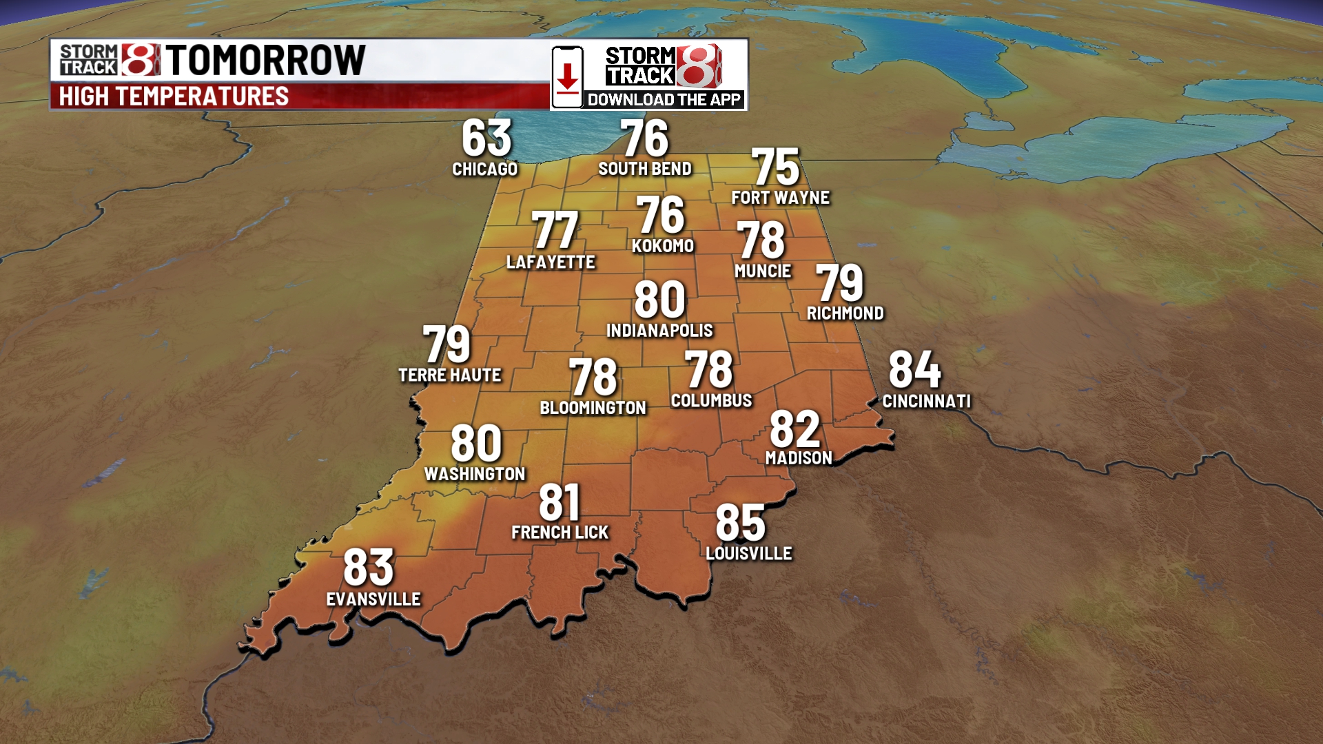 Hazy conditions and thunderstorms to end the week - Indianapolis News ...