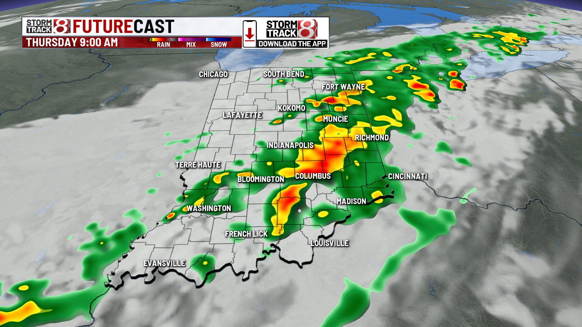 Rain and storms possible in central Indiana through weekend ...