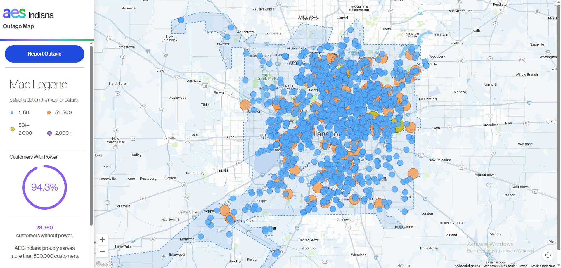Over 29,000 without power in Marion County - Indianapolis News ...