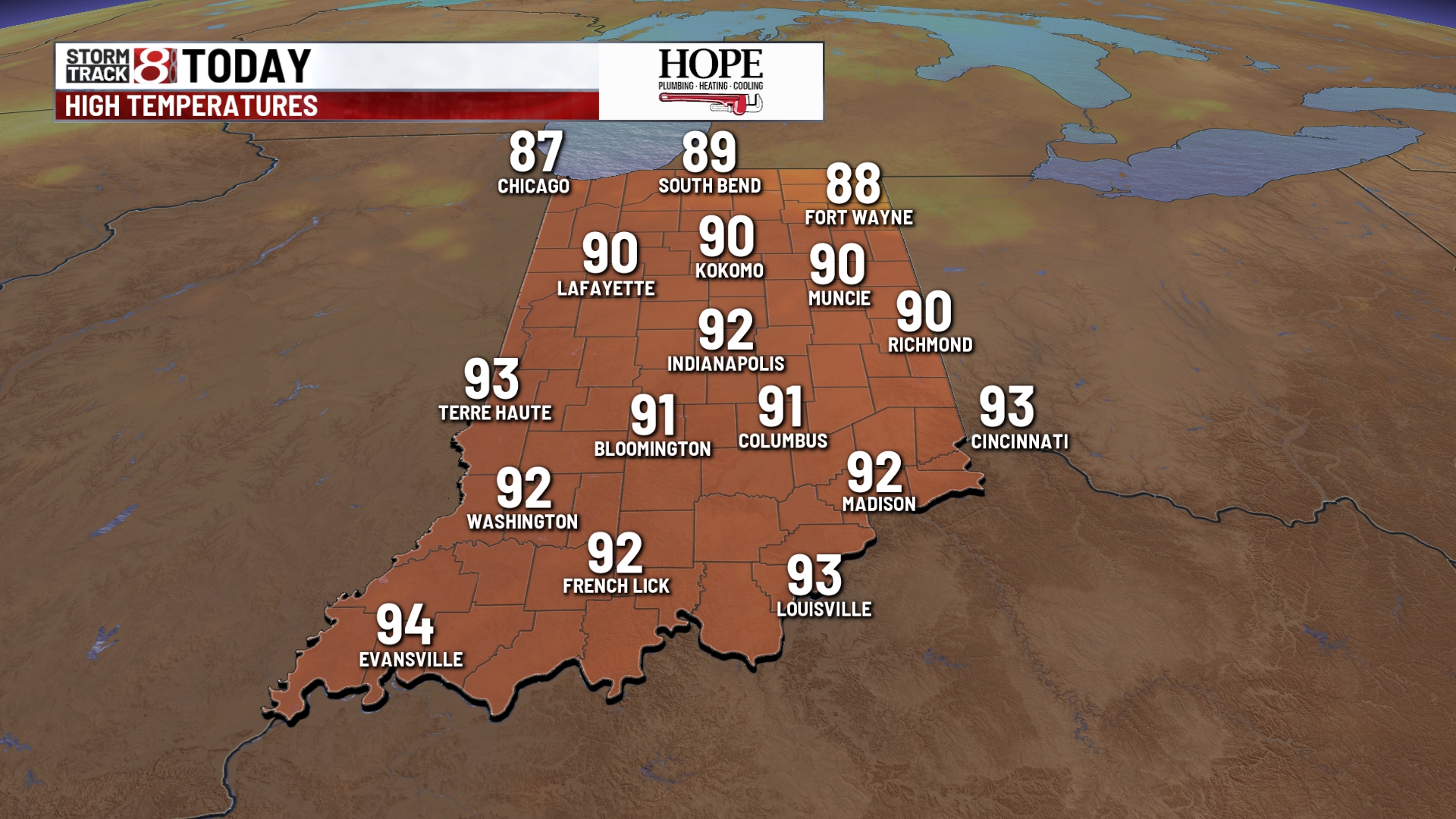 Heat wave continues with showers in the forecast - Indianapolis News ...