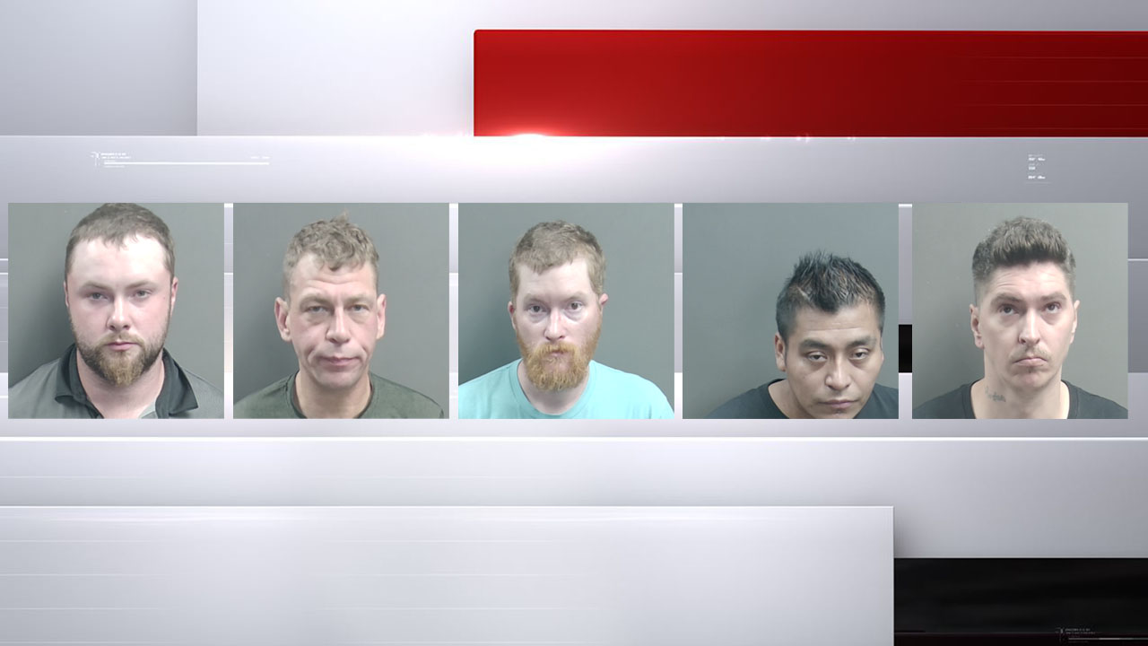 5 men arrested for child solicitation in Grant County