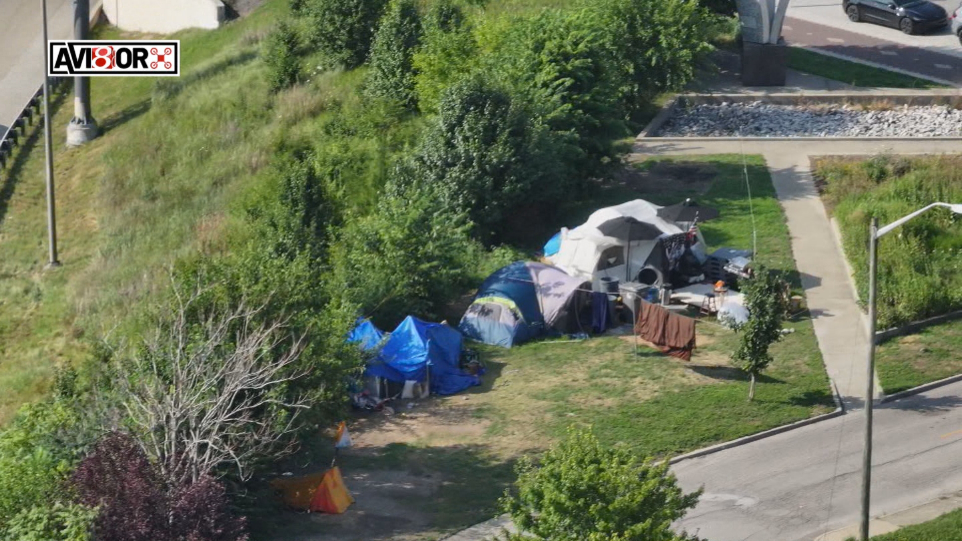 Homeless encampment expands in Indianapolis neighborhood - Indianapolis ...