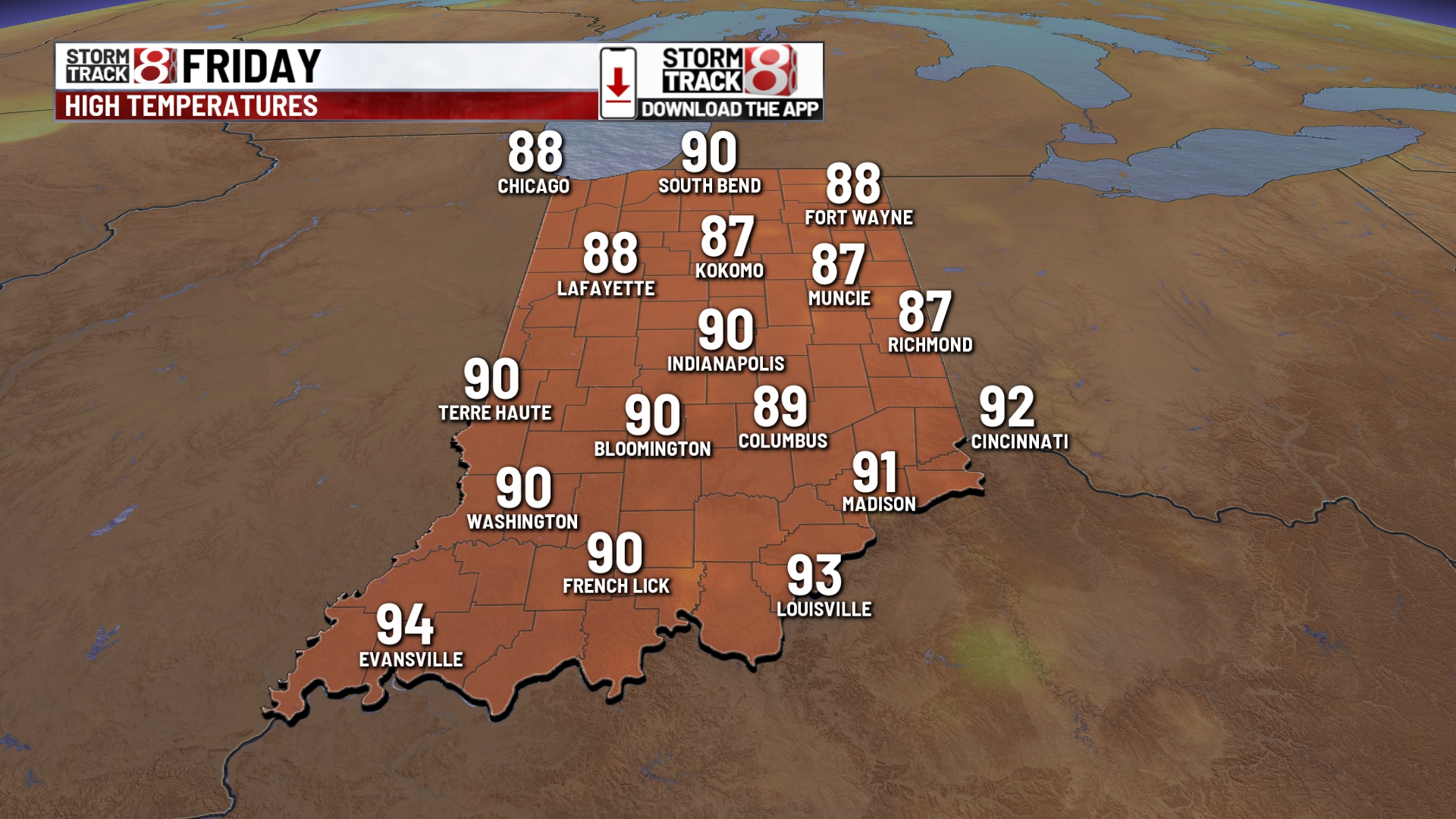 Brief drop in humidity Thursday, then 100+ heat indices return into the ...
