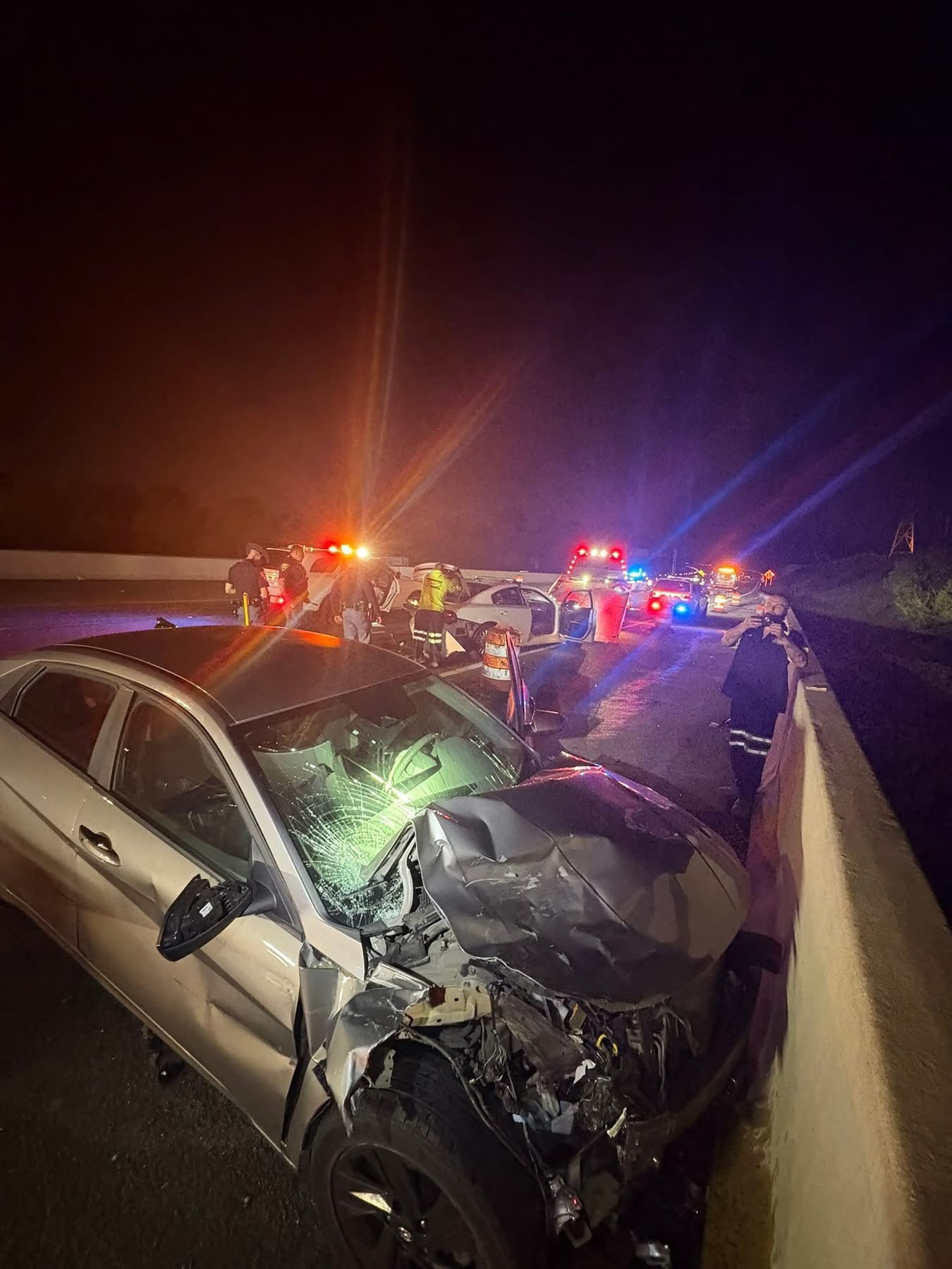 State trooper hurt after car slams into cruiser at high speed on I-65 ...