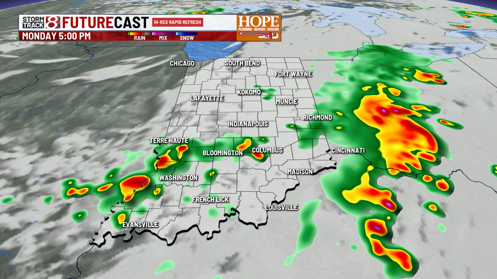 Extended rain forecast to ease Indiana's moderate drought ...