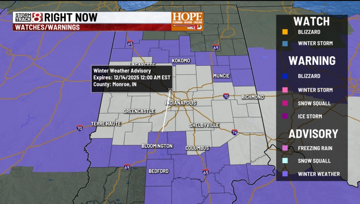 Winter storm warning Saturday, near record cold air Sunday | Dec. 13 ...