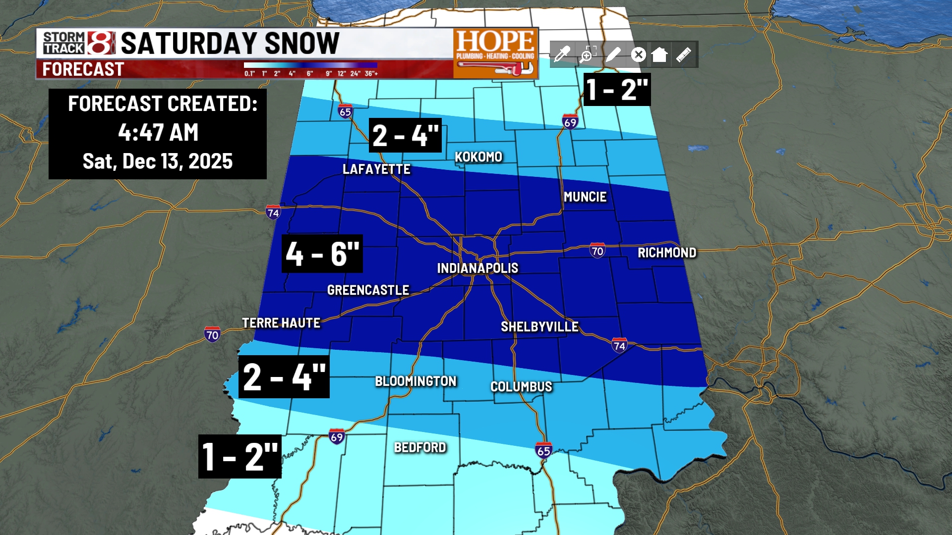 Winter storm warning Saturday, near record cold air Sunday | Dec. 13 ...