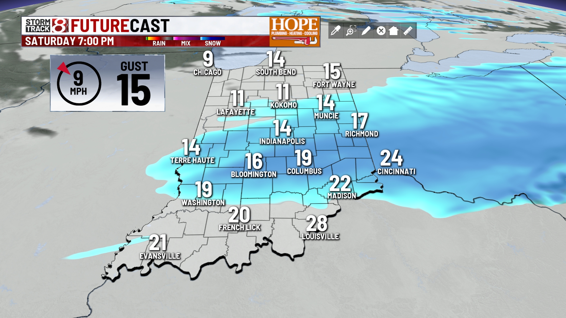 Winter storm warning Saturday, near record cold air Sunday | Dec. 13 ...