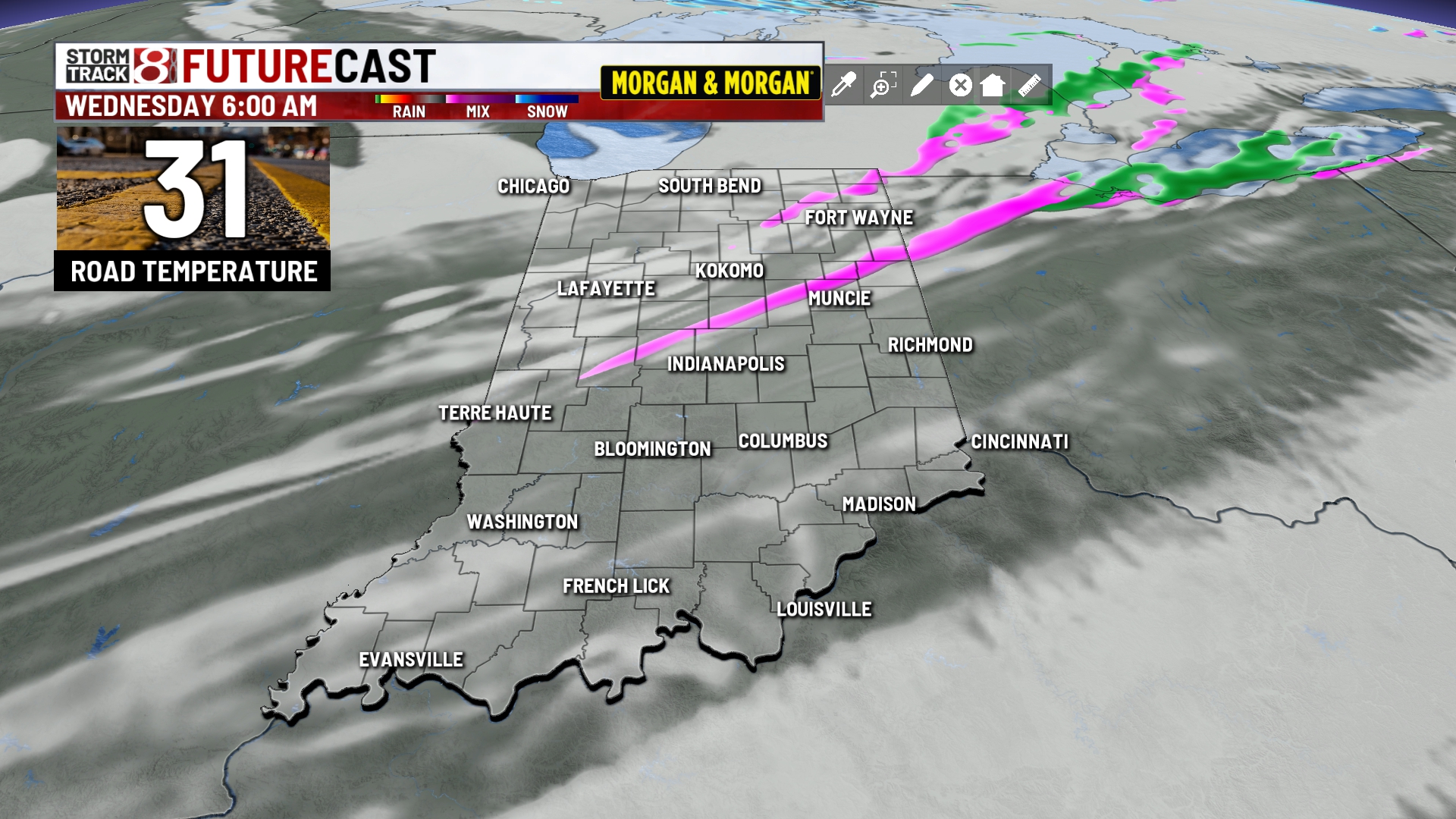 March up the temperature ladder continues, rainy and windy Thursday ...